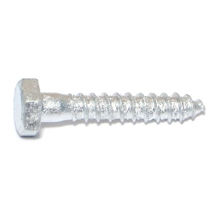 Midwest Fastener Lag Screw, 1/4 in, 1-1/2 in, Steel, Hot Dipped Galvanized Hex Hex Drive, 25 PK 35303